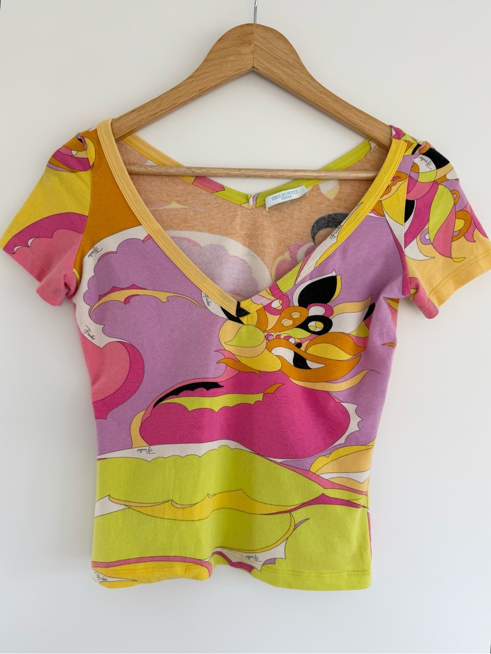 Authentic Emilio Pucci multicolor vintage tshirt - Picture 6 of 10